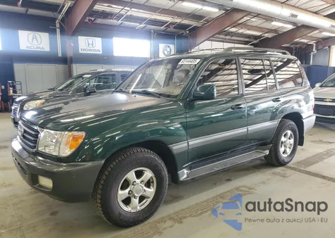 2001 Toyota Land Cruiser z USA, uszkodzony, nr VIN JTEHT05J612016717